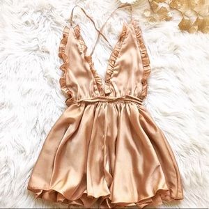 Satin romper